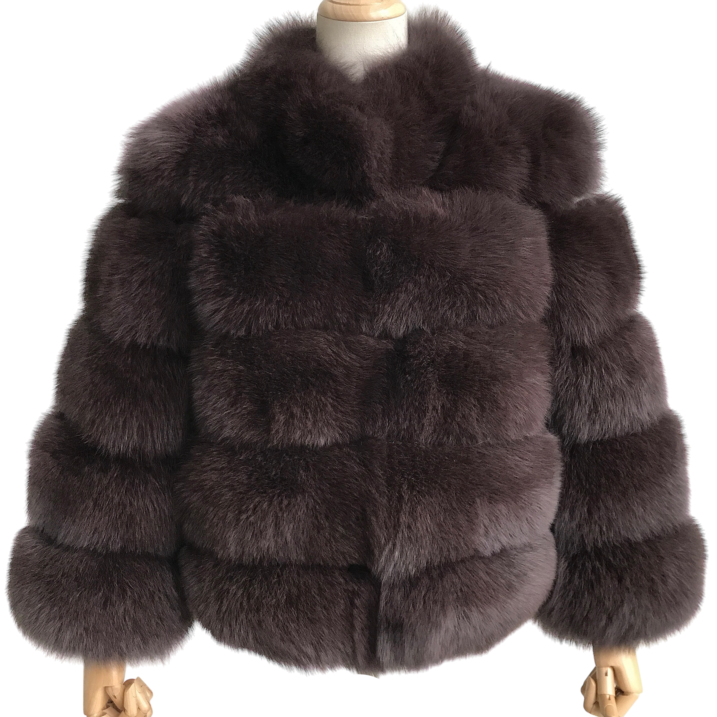 PARIS FOX FUR COLLAR COAT