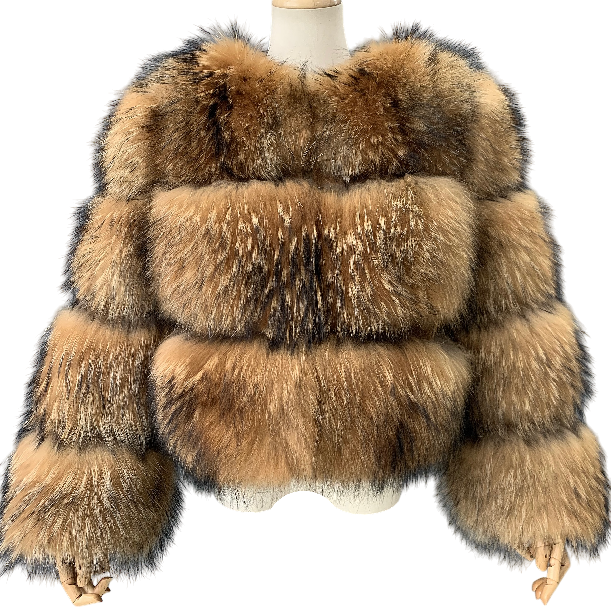 QUEENIE RACCOON FUR BOMBER