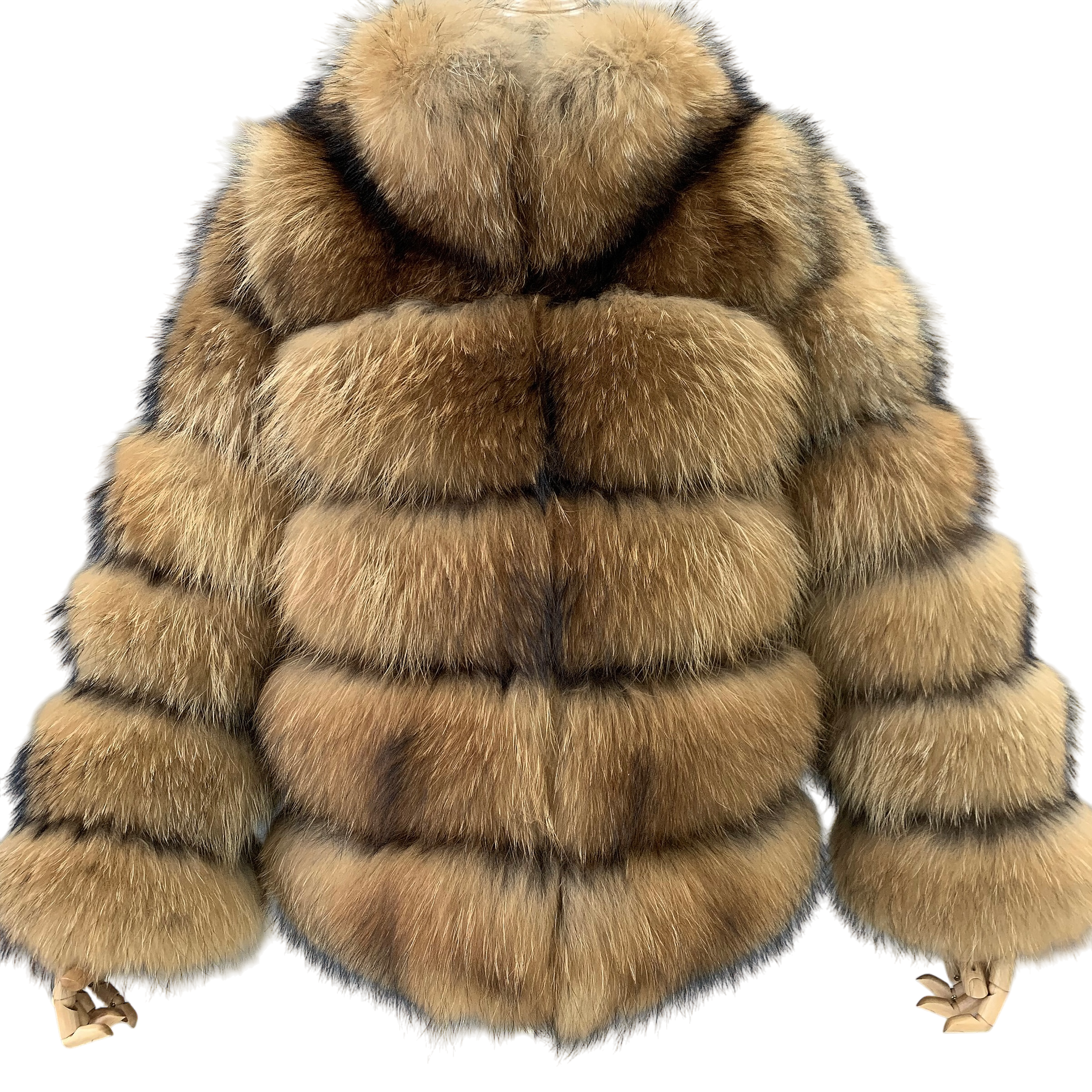 PARIS RACCOON FUR COLLAR COAT