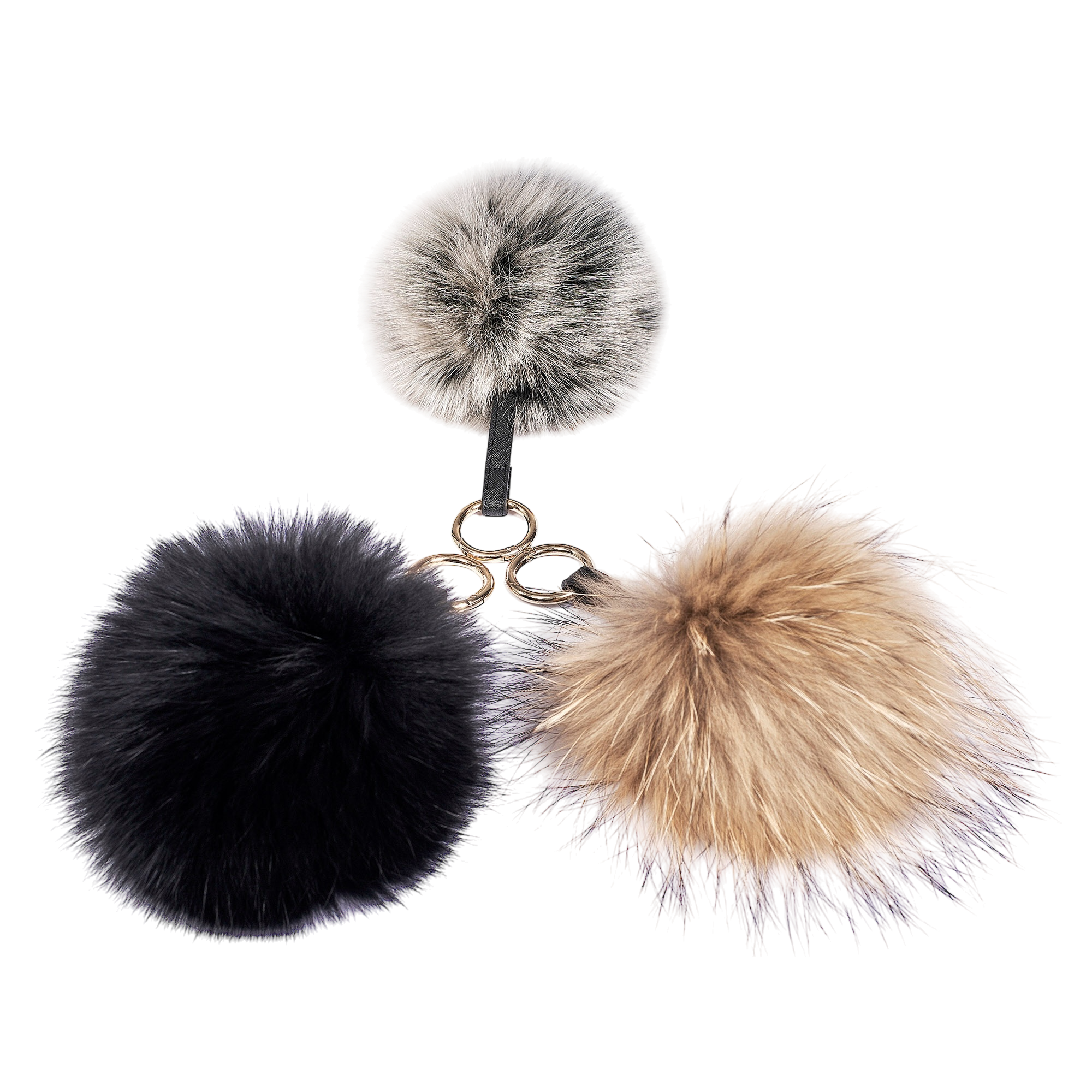 FUR BALL KEY-RING