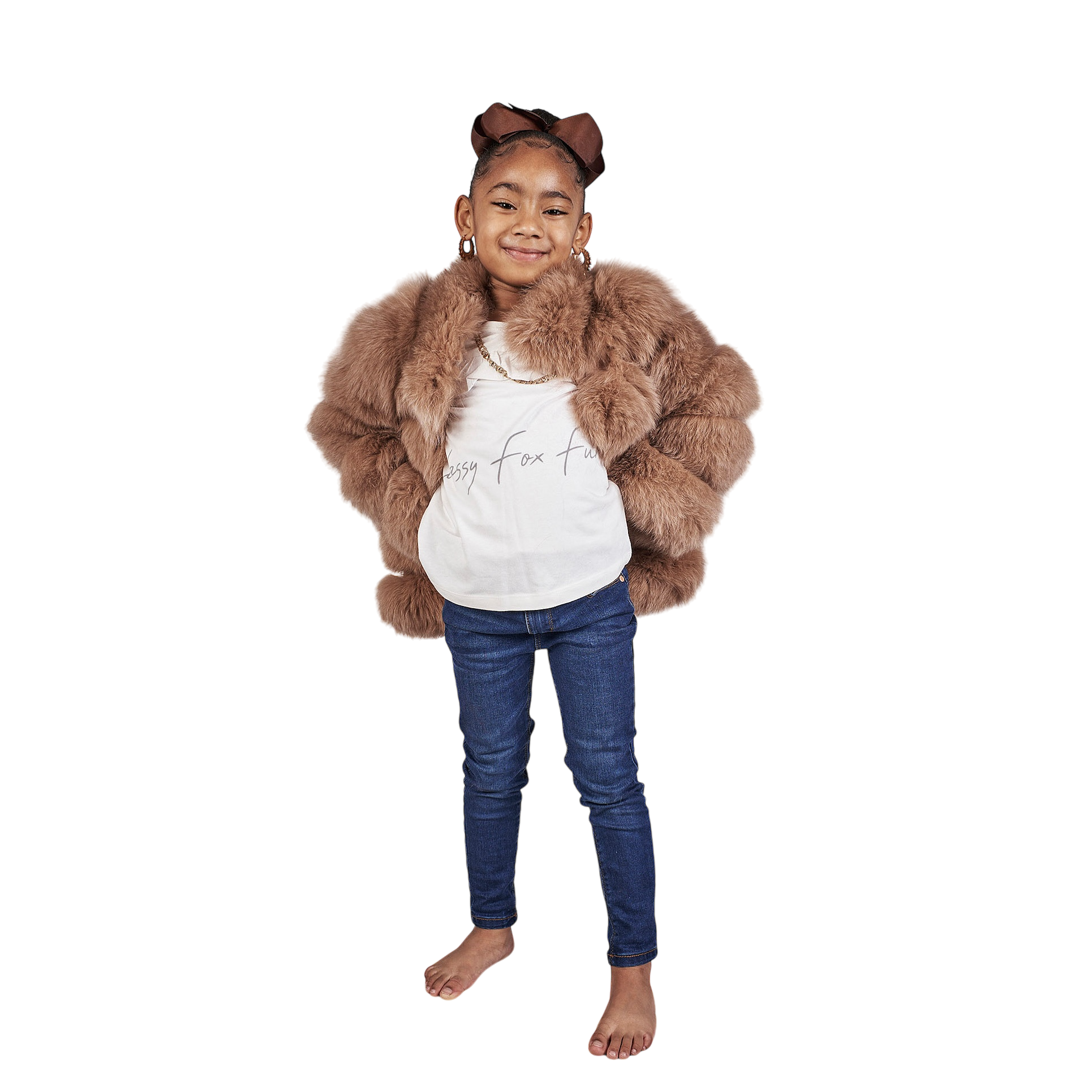 MINI PARIS FOX FUR COLLAR COAT