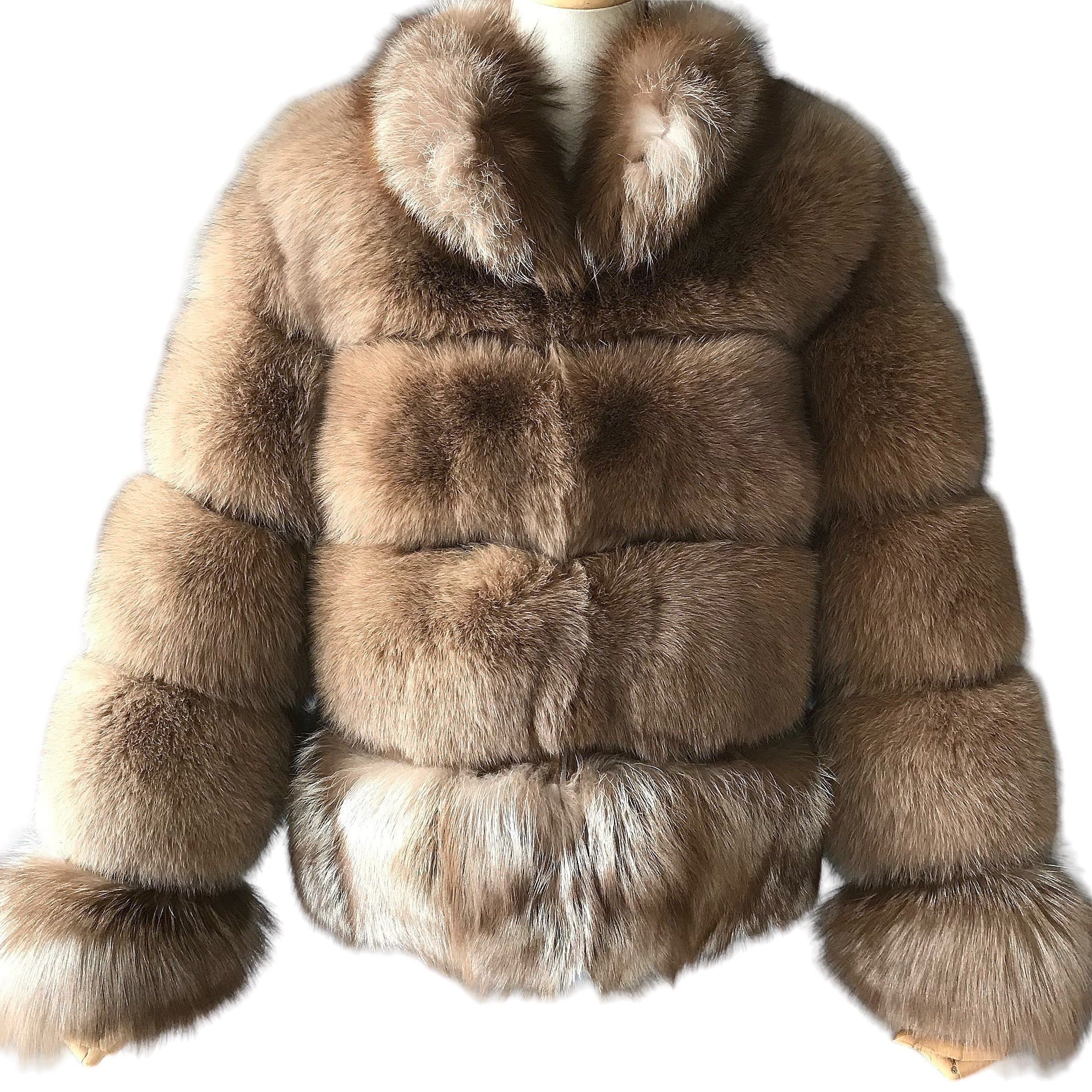 CARAMEL VENICE FOX FUR COAT