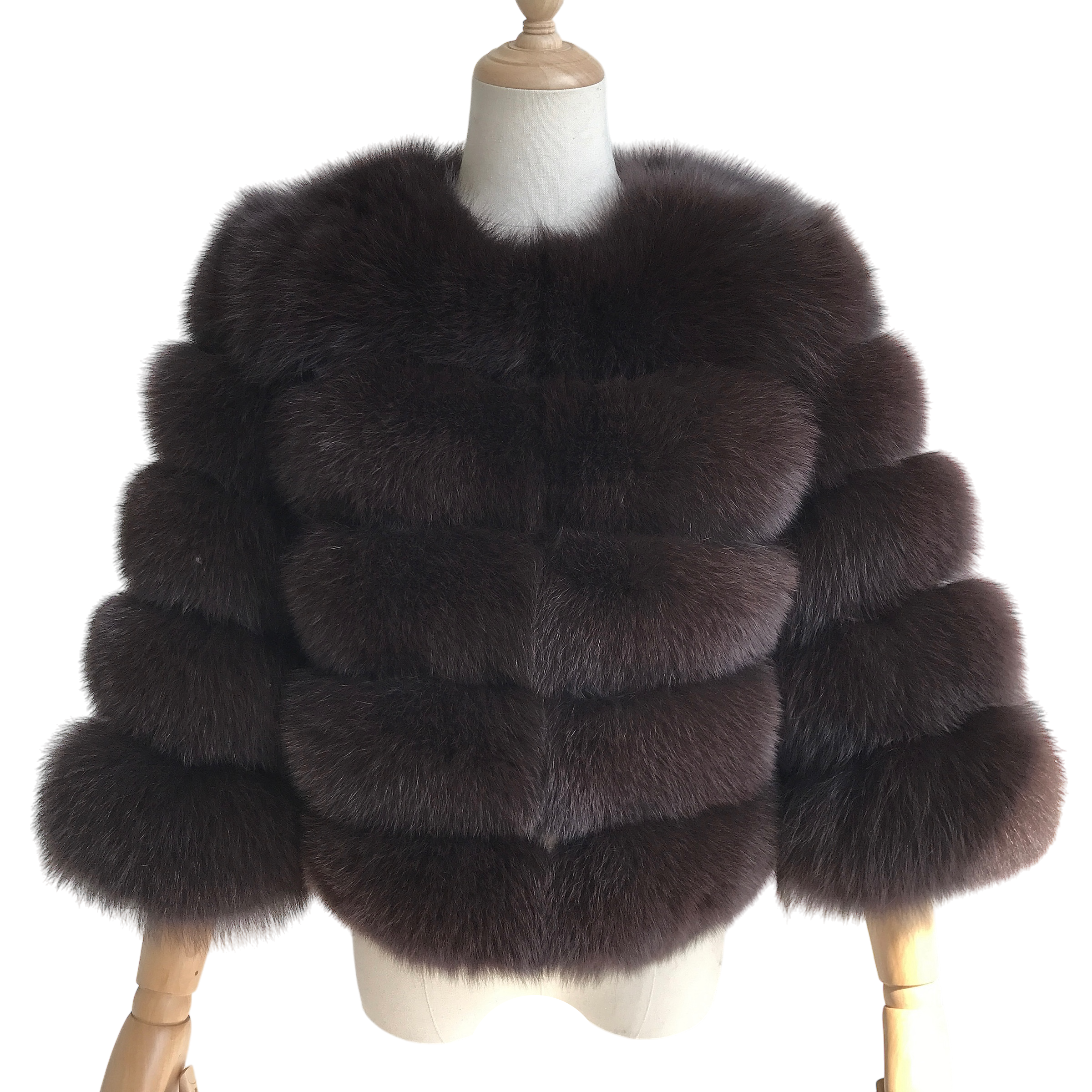 CHICAGO CROPPED FOX FUR COAT